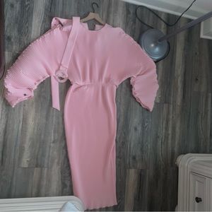 jamemme modest couture pink dress made in ukraine